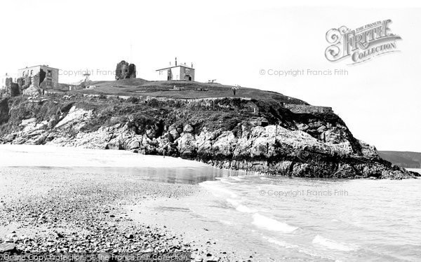 Photo of Tenby, Castle Hill From Beach 1890