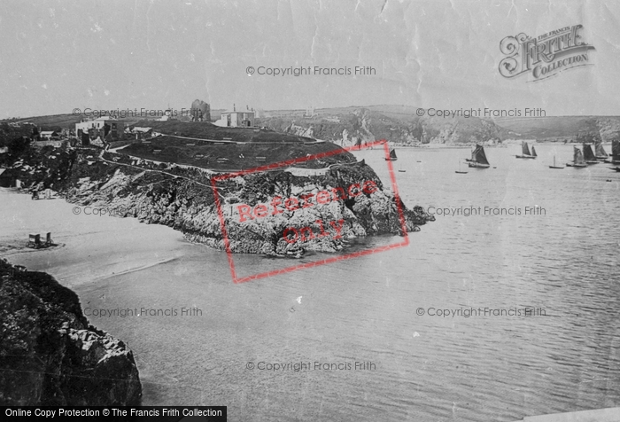 Photo of Tenby, Castle Hill From St Catherine's 1890