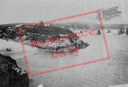 Castle Hill From St Catherine's 1890, Tenby