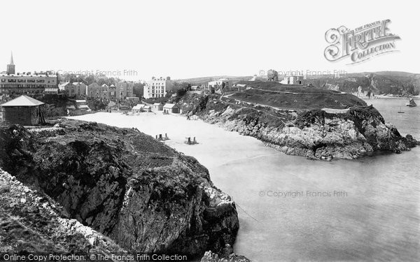 Photo of Tenby, Castle Hill From St Catherine's 1890