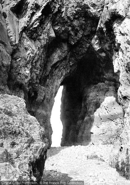 Photo of Tenby, Cave On St Catherine's Rock 1890