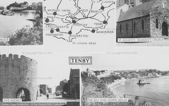 Photo of Tenby, Composite c.1965
