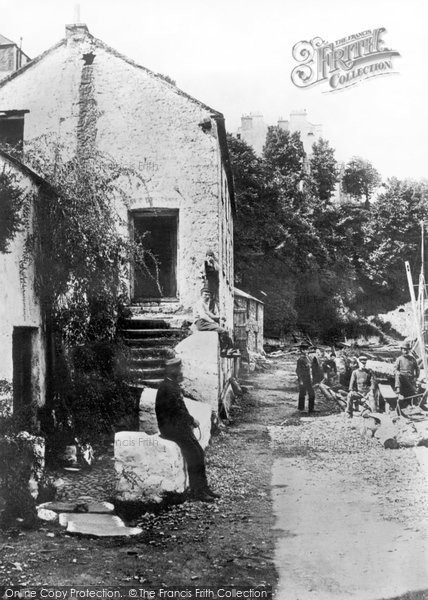 Photo of Tenby, Cottage In The Harbour 1890