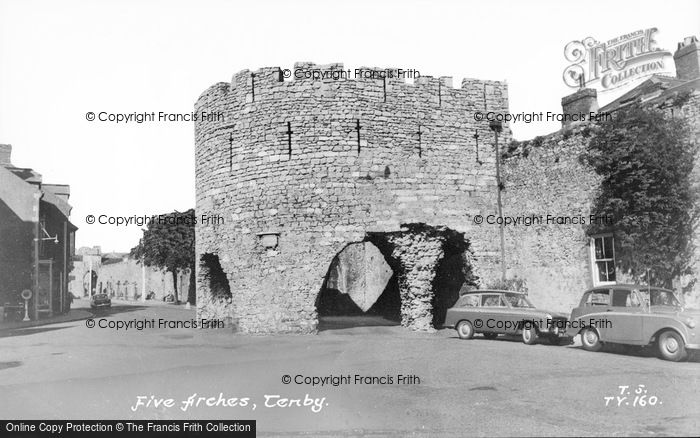 Photo of Tenby, Five Arches c.1965