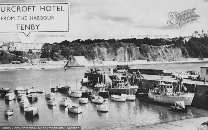 Photo of Tenby, Fourcroft Hotel From The Harbour c.1960