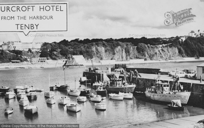 Photo of Tenby, Fourcroft Hotel From The Harbour c.1960
