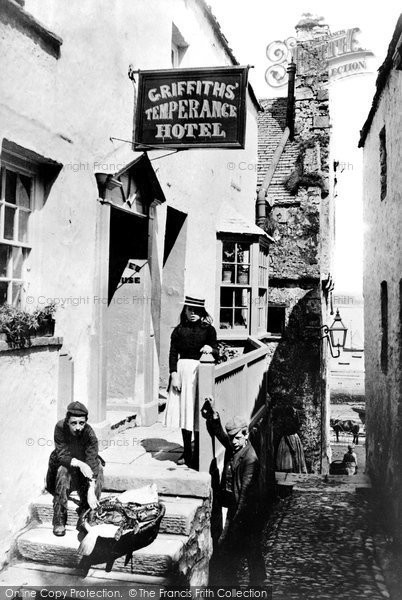Photo of Tenby, Griffiths' Temperance Hotel 1890