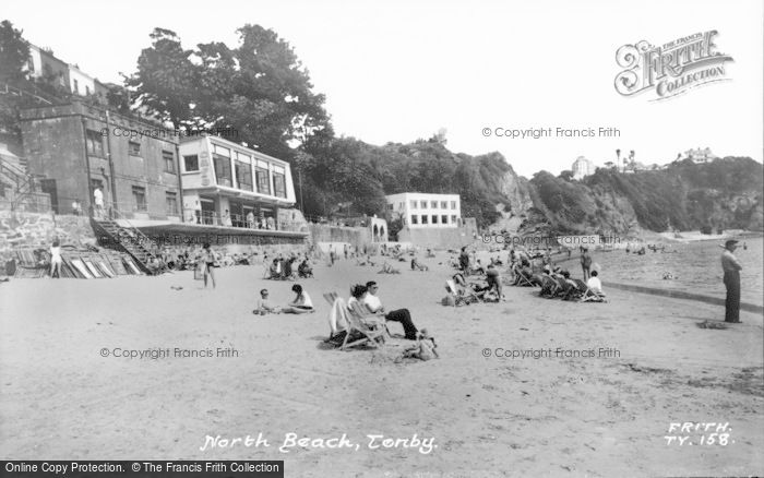 Photo of Tenby, North Beach c.1965