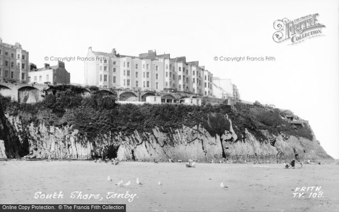 Photo of Tenby, South Shore c.1960
