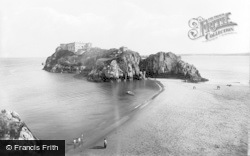 St Catherine's Rock c.1925, Tenby