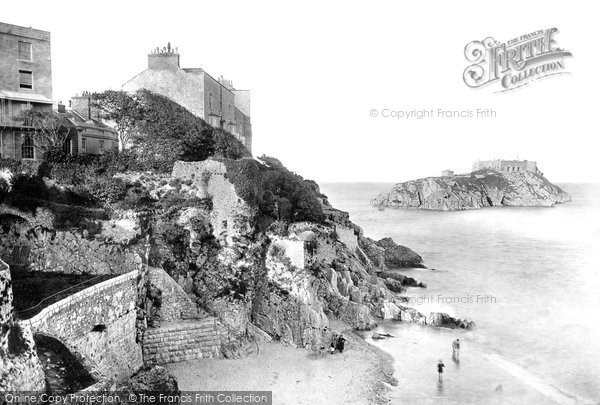Photo of Tenby, St Catherine's Rock From Parade 1890