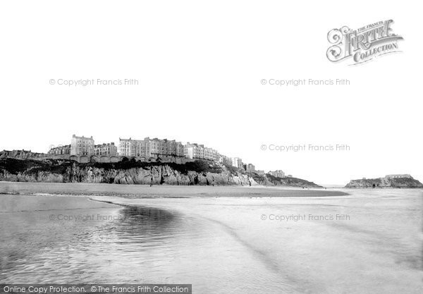 Photo of Tenby, Terraces From The Sands 1890