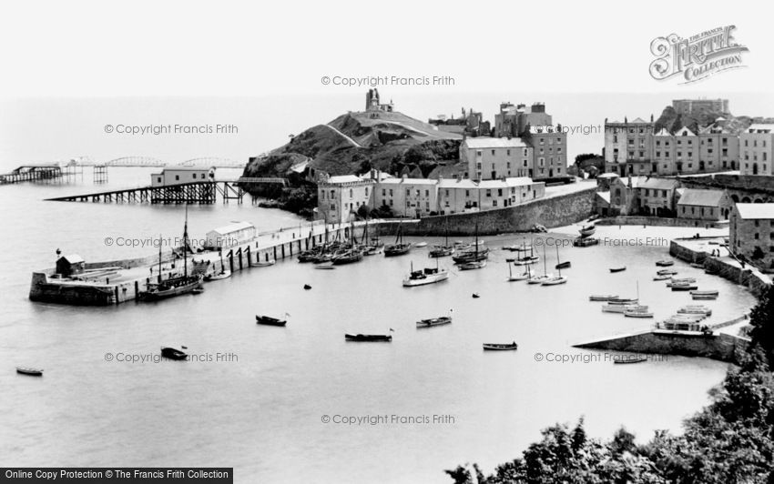 Tenby, the Harbour 1925