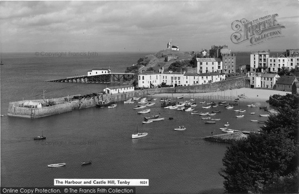 Photo of Tenby, The Harbour And Castle Hill 1960