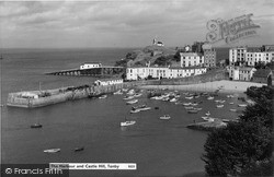 The Harbour And Castle Hill 1960, Tenby