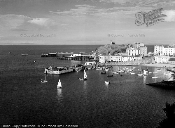 Photo of Tenby, The Harbour, Evening c.1950