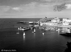 The Harbour, Evening c.1950, Tenby