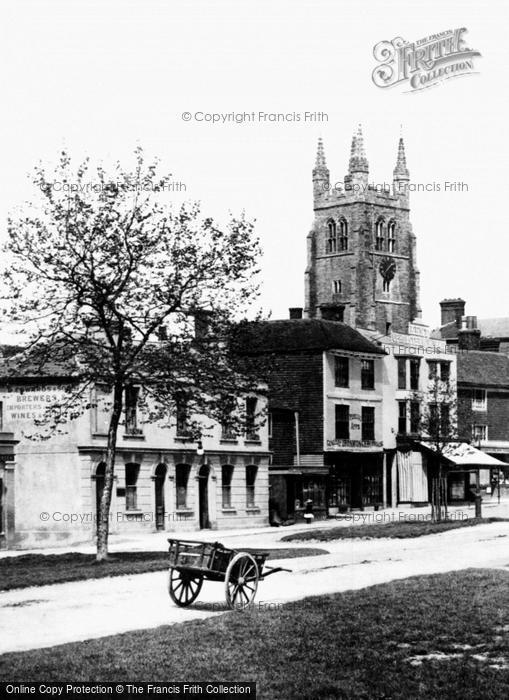 Photo of Tenterden, The Church And High Street 1900