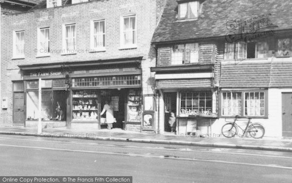 Photo of Tenterden, The Farm Shop 1955