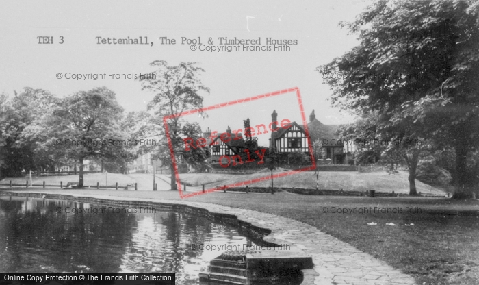 Photo of Tettenhall, The Pool And Timbered Houses c.1960