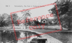 The Pool And Timbered Houses c.1960, Tettenhall