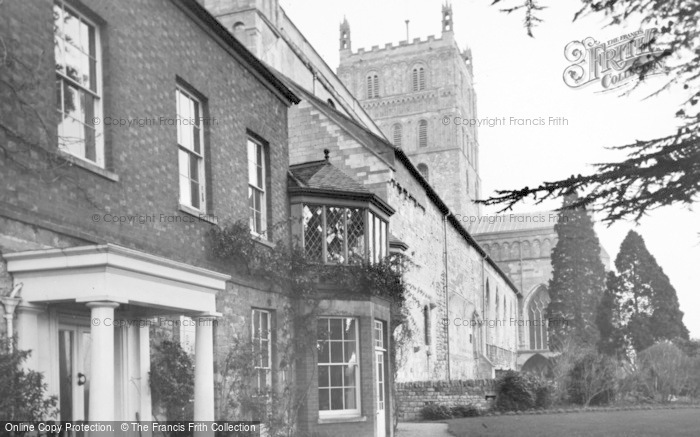 Photo of Tewkesbury, Abbey And Abbey House c.1955