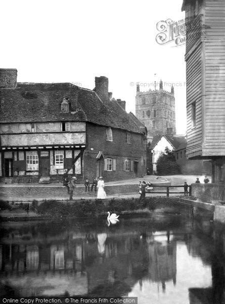 Photo of Tewkesbury, Abbey And River Avon 1907