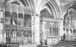 Abbey, Chapels In The Choir c.1900, Tewkesbury