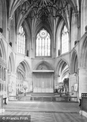 Abbey, Choir And High Altar c.1955, Tewkesbury