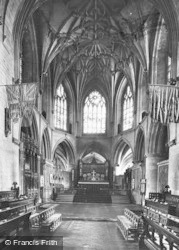 Abbey, Choir East 1923, Tewkesbury