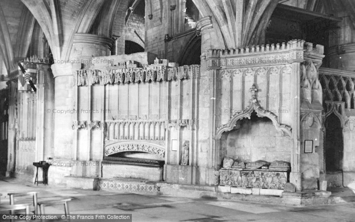 Photo of Tewkesbury, Abbey, Despenser Chantry (1375) c.1955