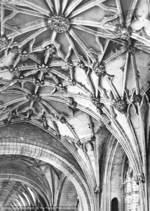 Photo of Tewkesbury, Abbey, Flying Buttresses And Chancel Roof c.1955