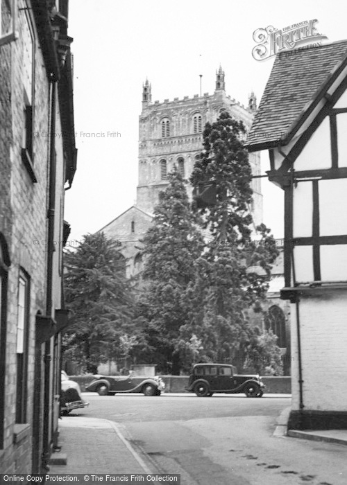Photo of Tewkesbury, Abbey From Mill Street c.1950