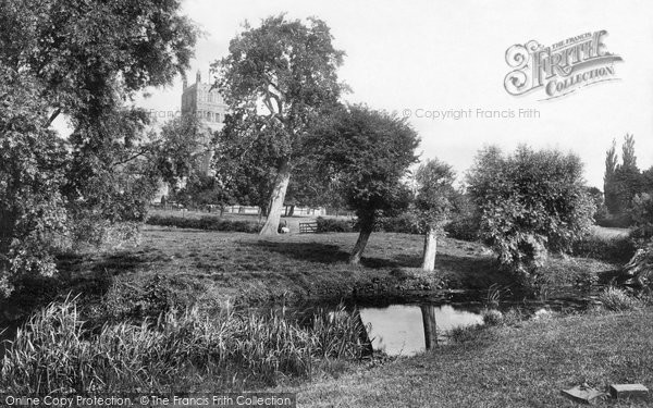 Photo of Tewkesbury, Abbey From The Fields 1891