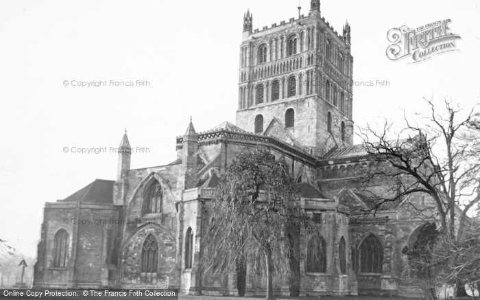 Photo of Tewkesbury, Abbey, From The North East c.1955
