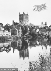 Abbey From The River Avon 1958, Tewkesbury
