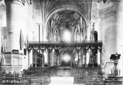 Abbey Interior 1893, Tewkesbury