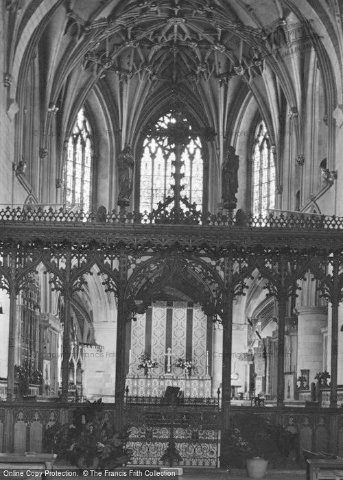 Photo of Tewkesbury, Abbey, Interior 1938