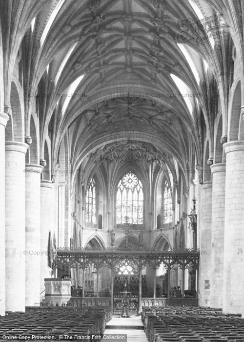 Photo of Tewkesbury, Abbey Interior c.1880