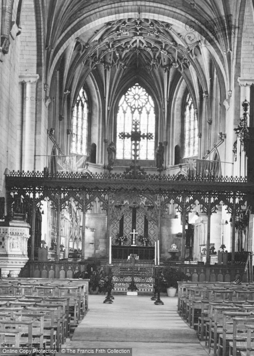 Photo of Tewkesbury, Abbey, Nave East 1938
