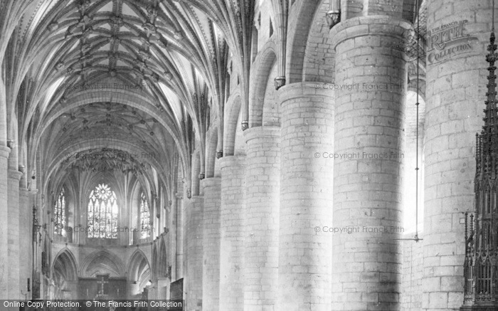 Photo of Tewkesbury, Abbey, Nave East c.1869