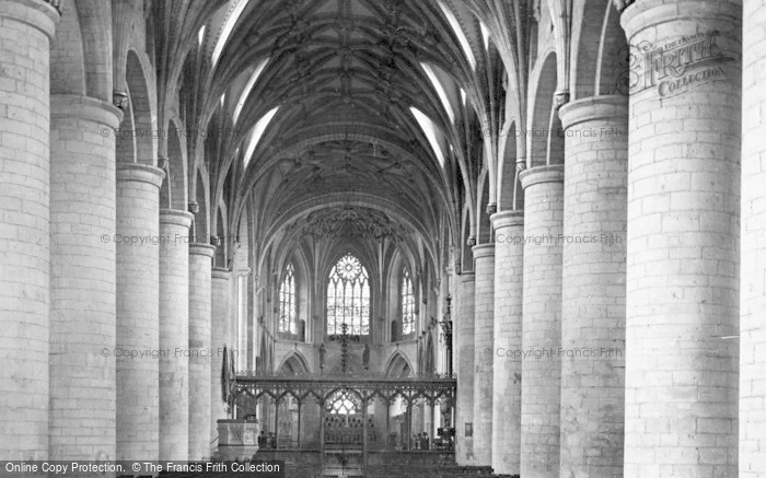 Photo of Tewkesbury, Abbey, Nave East c.1910