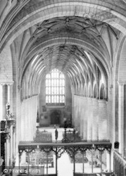Abbey, Nave From The Chancel c.1955, Tewkesbury