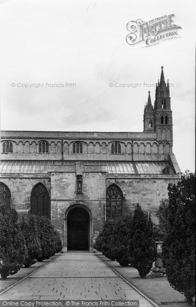 Photo of Tewkesbury, Abbey, Norman Door 1938