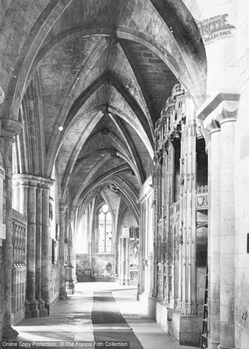 Photo of Tewkesbury, Abbey, North Choir Aisle 1923