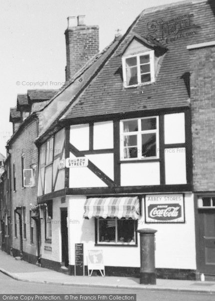 Photo of Tewkesbury, Abbey Stores c.1955