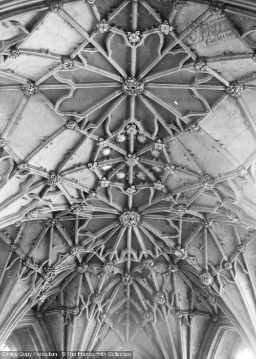 Photo of Tewkesbury, Abbey, The Chancel Roof c.1960
