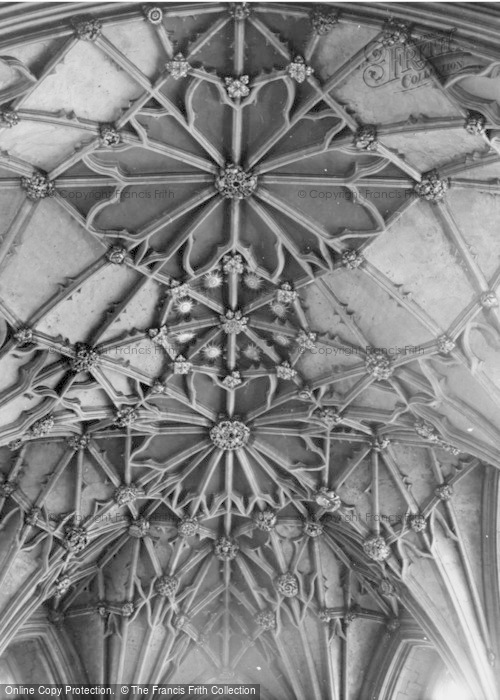 Photo of Tewkesbury, Abbey, The Chancel Roof c.1960