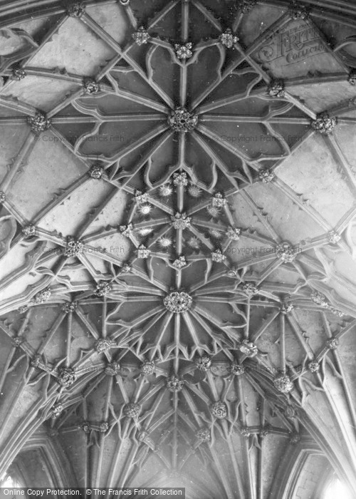 Photo of Tewkesbury, Abbey, The Chancel Roof c.1960