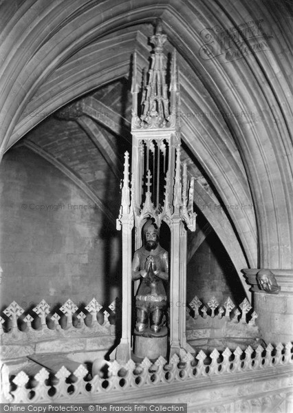 Photo of Tewkesbury, Abbey, The Kneeling Knight c.1955